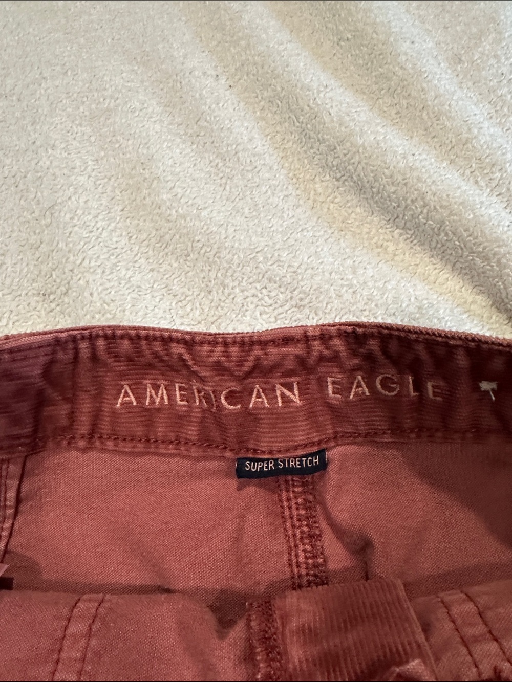 AE - Corduroy Mini Skirt in Deep Wine size 8 - Picture 3 of 14